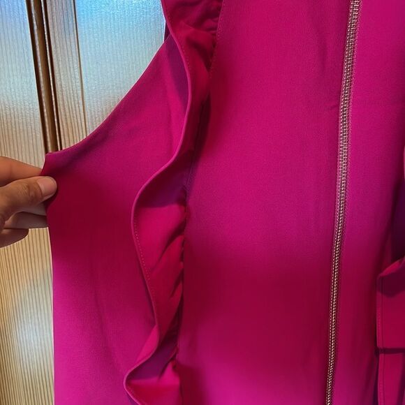 BARBIE Core TED Baker Torriya Ruffle Tunic Dress in Hot Pink - Picture 7 of 14